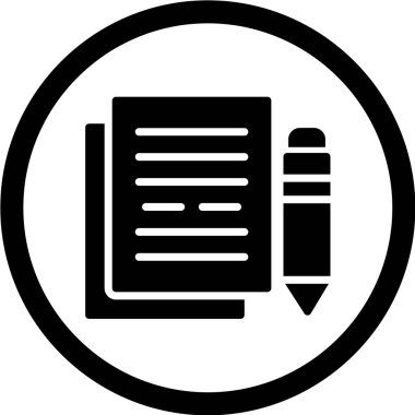 belge simgesi vektör illüstrasyonu