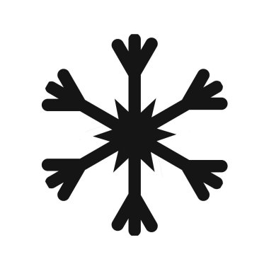 Kar tanesi şekilli ikon. Web için 9 vektör işaretinin basit illüstrasyonu