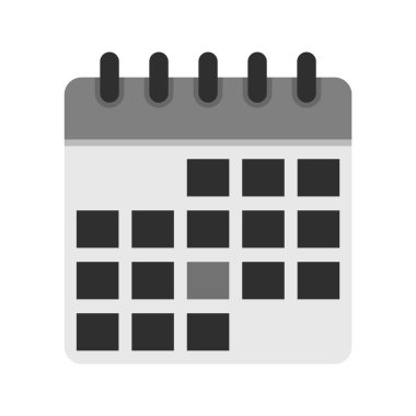 Moda biçimi izole edilmiş arkaplanda takvim simgesi