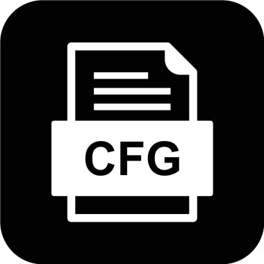 dosya biçimi simgesi, vektör illüstrasyonu