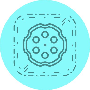 Moda Biçimli Oda Simgesi İzole Arkaplan