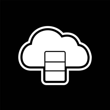 Veri tabanı Simgesi Biçimi İzole Arkaplan