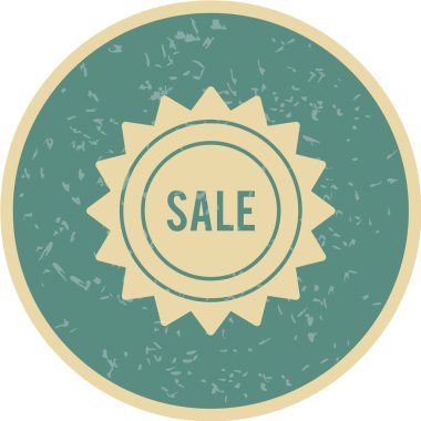 Bir satış etiketinin vektör illüstrasyonu