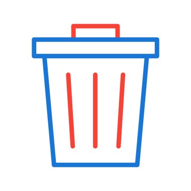 Atık Simgeyi Moda Biçiminde İzole Edilmiş Arkaplanda Gönder