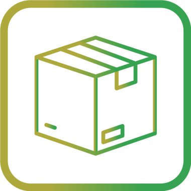 Kutu Simgesinin Vektör illüstrasyonu