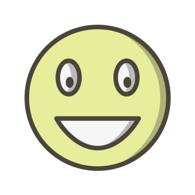 Moda Biçimli Emoji Simgesi İzole Arkaplan 