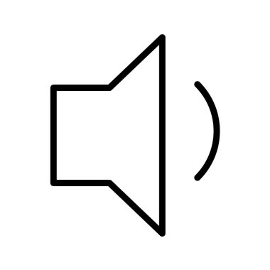 Hacim simgesi, vektör illüstrasyonu. düz tasarım biçimi