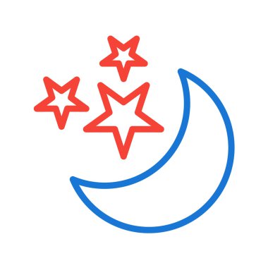 Beyaz arkaplanda izole edilmiş çizgi film tarzında yıldız simgesi. din sembolü illüstrasyon