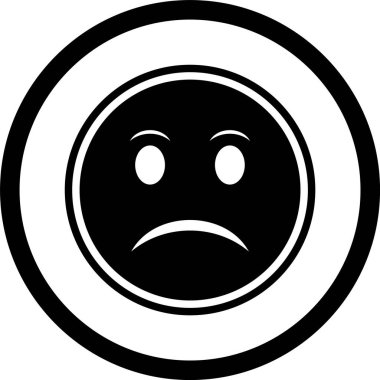 Kızgın Emoji Simgesi Moda Tarzı İzole Arkaplan