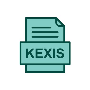 dosya biçimi simgesi, vektör illüstrasyonu