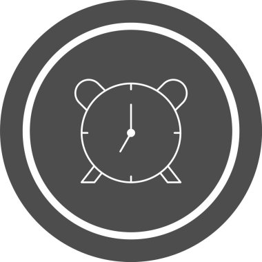  Alarm Simgesi Moda Biçiminde İzole Arkaplan      