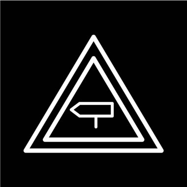 Yol simgesi, vektör illüstrasyonu