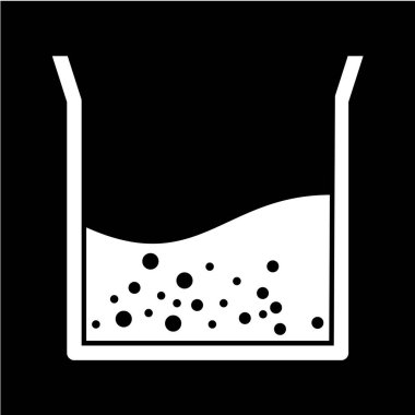 Bir kokteyl ikonunun vektör illüstrasyonu