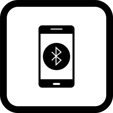  Mobil Bluetooth Uygulama Simgesi Moda Tarzı İzole Arkaplanda