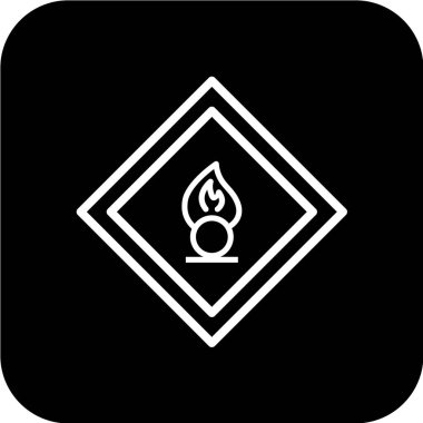 Yol simgesi, vektör illüstrasyonu