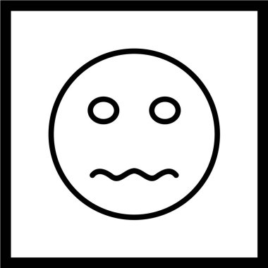 Gülümseme simgesi, vektör illüstrasyonu