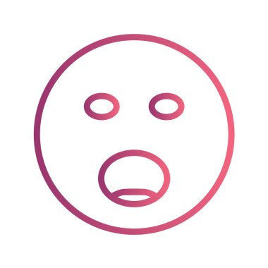 Moda Biçimli Emoji Simgesi İzole Arkaplan 