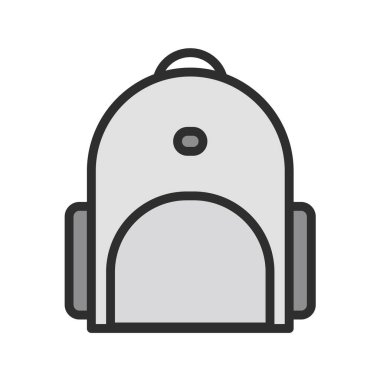 çanta simgesi vektör illüstrasyonu