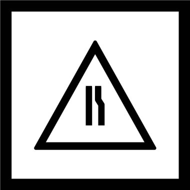 Yol simgesi, vektör illüstrasyonu