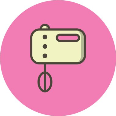 Karıştırıcı vektör illüstrasyonu, basit simge