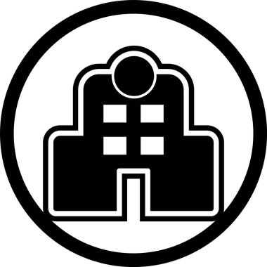 Hastane Simgesi Moda Biçiminde İzole Arkaplan