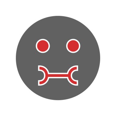 Hasta Emoji Simgesi Moda Tarzı İzole Arkaplan