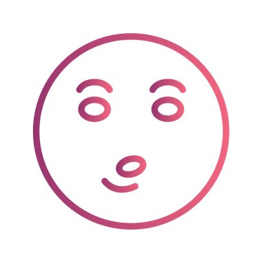 Moda Biçimli Emoji Simgesi İzole Arkaplan 