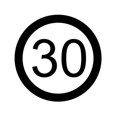 Yol simgesi, vektör illüstrasyonu