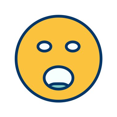 Moda Biçimli Emoji Simgesi İzole Arkaplan 