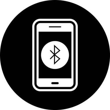  Mobil Bluetooth Uygulama Simgesi Moda Tarzı İzole Arkaplanda