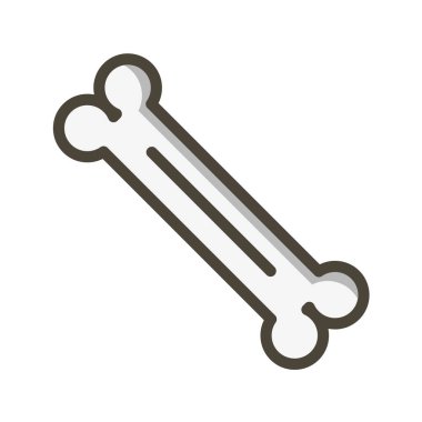 kemik vektör illüstrasyonu, basit simge