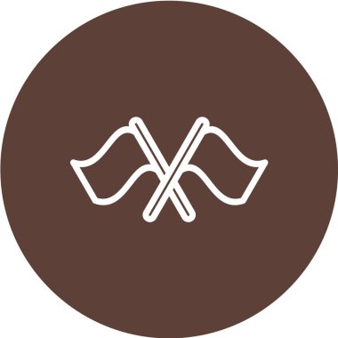 Yunan bayrak simgesinin vektör illüstrasyonu