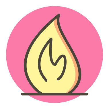  Moda Biçiminde Ateş Simgesi Ayrı Arkaplan