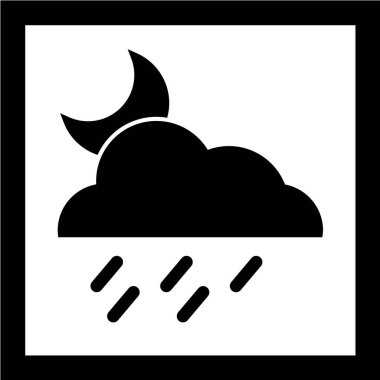 Hava durumu ikonu, vektör çizimi. düz tasarım biçimi