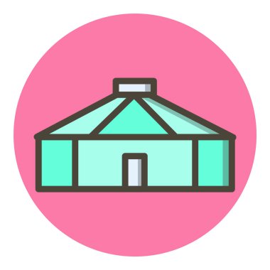 Yurt Simgesi Moda Biçiminde İzole Arkaplan