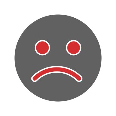 Üzücü Duygu Simgesi Moda Tarzı İzole Arkaplan