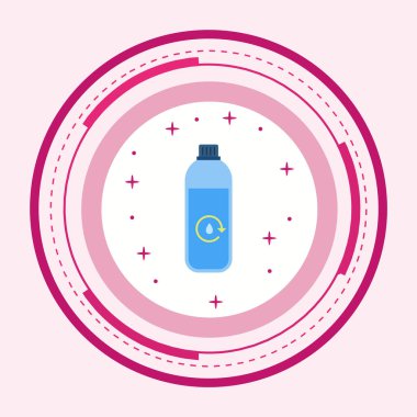 Su Geri Dönüşüm Simgesi Moda Biçiminde İzole Arkaplan