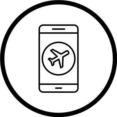 Modern telefon simgesinin vektör illüstrasyonu 