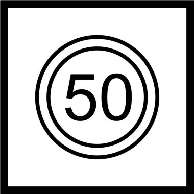 Tek beyaz yuvarlak çizgi simgesi çizimi 