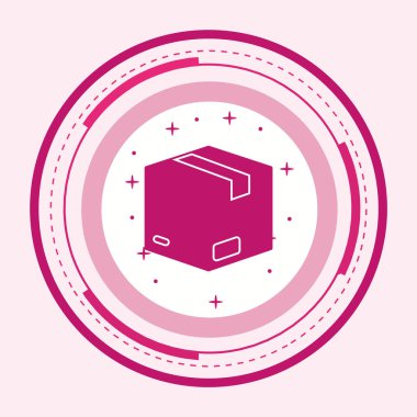 Paket Simgesi Moda Biçiminde İzole Arkaplan