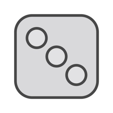 Zar Üç Simgesi Stili İzole Arkaplan