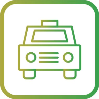 araba simgesi vektör illüstrasyonu