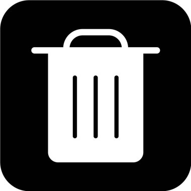 Çöp kutusu vektör simgesi
