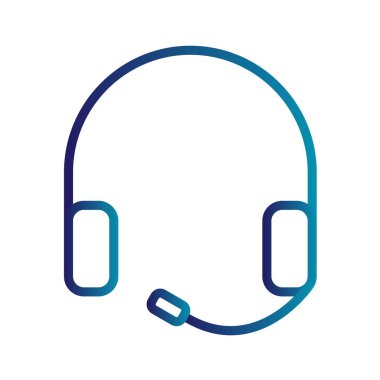 kulaklık simgesi vektör illüstrasyonu