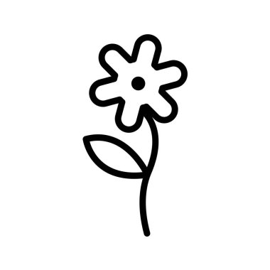 çiçek simgesi vektör illüstrasyonu