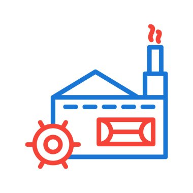 Moda Biçiminde Değirmen Simgesi İzole Arkaplan