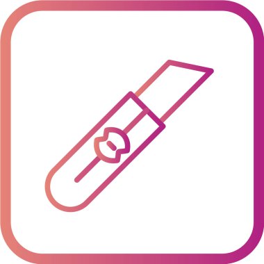 Pembe paten simgesinin vektör illüstrasyonu