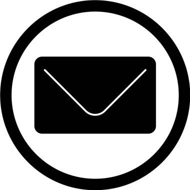 Zarf simgesi, vektör illüstrasyonu. düz tasarım biçimi