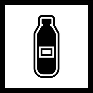  Su Şişe Simgesi Moda Biçimli Ayrı Arkaplan