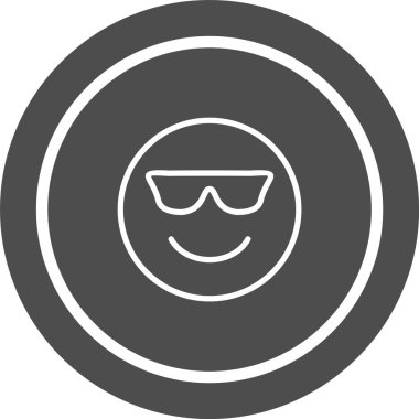 Havalı Emoji Simgesi Moda Tarzı İzole Arkaplan